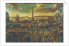 The Entry of an ambassador to Rome, Pizza del Popolo by Italian School