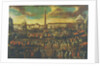 The Entry of an ambassador to Rome, Pizza del Popolo by Italian School