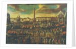 The Entry of an ambassador to Rome, Pizza del Popolo by Italian School