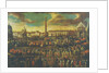The Entry of an ambassador to Rome, Pizza del Popolo by Italian School