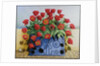 Getting There, 2011 flowers; tulips; still life; window box; toad; frog; butterflies; by Pat Scott