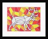 Reindeer on Stained Glass by Pat Scott