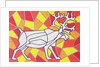 Reindeer on Stained Glass by Pat Scott