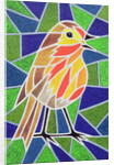 Robin on Stained Glass by Pat Scott