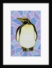 Penguin on Stained Glass by Pat Scott