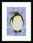 Penguin on Stained Glass by Pat Scott