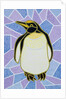 Penguin on Stained Glass by Pat Scott