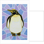 Penguin on Stained Glass by Pat Scott