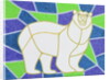 Polar Bear on Stained Glass by Pat Scott
