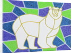Polar Bear on Stained Glass by Pat Scott