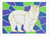 Polar Bear on Stained Glass by Pat Scott