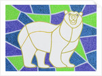 Polar Bear on Stained Glass by Pat Scott