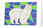 Polar Bear on Stained Glass by Pat Scott