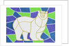 Polar Bear on Stained Glass by Pat Scott