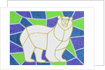 Polar Bear on Stained Glass by Pat Scott