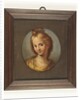 Head of a girl in a yellow dress by School Continental