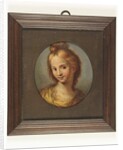 Head of a girl in a yellow dress by School Continental