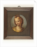Head of a girl in a yellow dress by School Continental