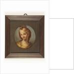 Head of a girl in a yellow dress by School Continental