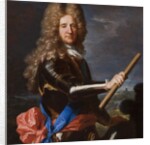 Detail of portrait of Hans Willem Bentinck, 1st Earl of Portland, 1699 by Hyacinthe Francois Rigaud