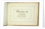 Red Book: Welbeck, 1793 by Humphry Repton