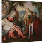 Holy Family with Matteo Saranzo by Jacopo Robusti Tintoretto