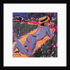 Blue Reclining Nude with a Straw Hat, 1908 by Ernst Ludwig Kirchner