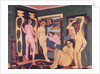 Bathers in a Room, 1908 by Ernst Ludwig Kirchner
