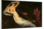 The figures of Francesca da Rimini and Paolo da Verrucchio appear to Dante and Virgil by Ary Scheffer