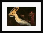 The figures of Francesca da Rimini and Paolo da Verrucchio appear to Dante and Virgil by Ary Scheffer