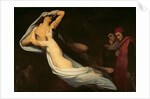 The figures of Francesca da Rimini and Paolo da Verrucchio appear to Dante and Virgil by Ary Scheffer