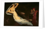 The figures of Francesca da Rimini and Paolo da Verrucchio appear to Dante and Virgil by Ary Scheffer