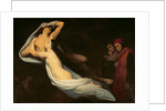 The figures of Francesca da Rimini and Paolo da Verrucchio appear to Dante and Virgil by Ary Scheffer