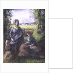 Rustic scene by Camille Pissarro