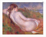 Reclining nude in a landscape by Pierre Auguste Renoir