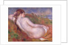 Reclining nude in a landscape by Pierre Auguste Renoir