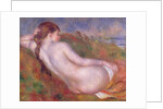 Reclining nude in a landscape by Pierre Auguste Renoir