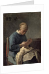 The Seamstress by Jean-Francois Millet