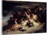 The despairing women of Rumili, seeing their husbands defeated by the troops of Ali Pasha, the Lion of Janina, throw themselves from the rocks in 1803 by Ary Scheffer