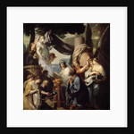 Solomon making a sacrifice to the idols by Sebastien Bourdon