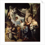 Solomon making a sacrifice to the idols by Sebastien Bourdon