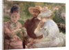 On the terrace at Sevres, 1880 by Marie Bracquemond