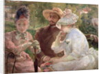 On the terrace at Sevres, 1880 by Marie Bracquemond