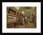 A Picture gallery at the Musee du Luxembourg, 1883-85 by French School