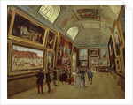 A Picture gallery at the Musee du Luxembourg, 1883-85 by French School