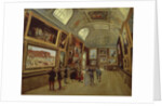 A Picture gallery at the Musee du Luxembourg, 1883-85 by French School