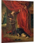 Hamlet before the body of Polonius, 1855 by Ferdinand Victor Eugene Delacroix