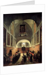 The initiation of a young novice from Albano in the choir of the convent of St. Clare in Rome by Francois-Marius Granet