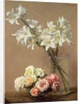 Lilies in a vase, 1888 by Ignace Henri Jean Fantin-Latour