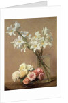 Lilies in a vase, 1888 by Ignace Henri Jean Fantin-Latour